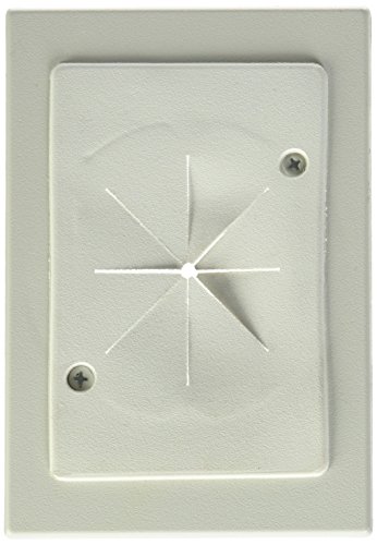 ARLINGTON INDUSTRIES CE1RP 2477646 Larger Cable Entry Bracket with Slotted Cover, Non-Metallic, White by Arlington Industries