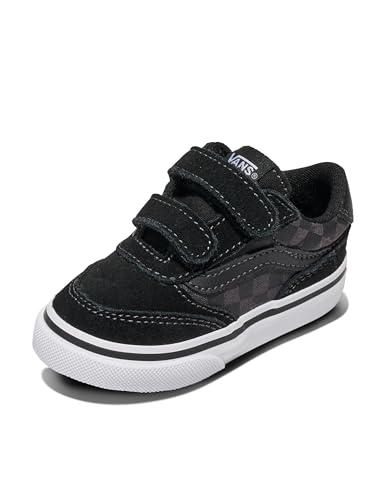 Vans Brooklyn Ls V Basket, Checkerboard Black/Asphalt, 23.5 EU