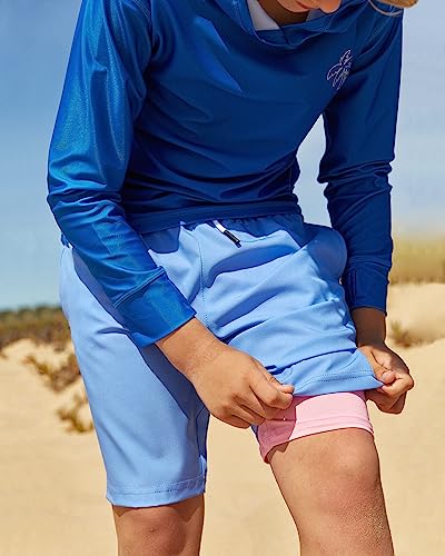 Image of maamgic Boys Swim Trunks with Compression Liner Toddler Stretch Swim Shorts