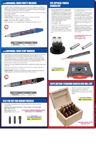 Image of HHIP 8000-0022 20 Piece Metric Titanium Coated End Mill Set