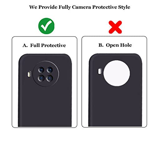 Image of A rtistque Liquid TPU Silicone Matte Shockproof Flexible with Camera Protection Soft Back Cover Case for Xiaomi Mi 10i 5G - Black