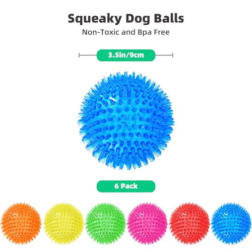 6 pelotas mordibles con sonido para perros medianos miniatura 2