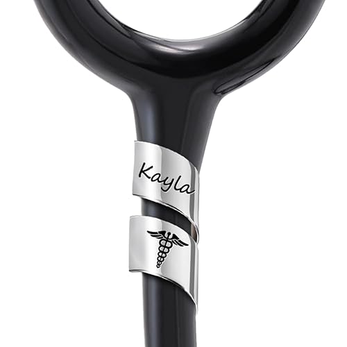 Etiqueta de nombre personalizada para estetoscopio, accesorios de identificación de estetoscopio, regalos de enfermera para médico veterinario