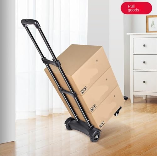 Carretilla plegable con 4 ruedas y mango ajustable miniatura 6