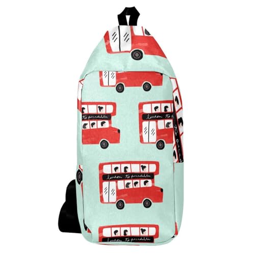 Sac à dos à bandoulière Red London double étage pour désencombrer vos poches