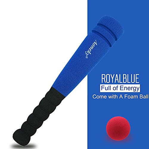 Aoneky Blue 11.8 Inch Min Foam Baseball Bat And Ball #TOP2