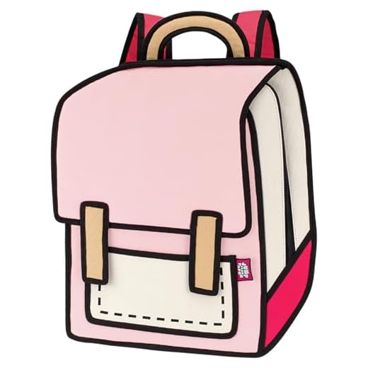 JUMPFROMPAPER 2D Cartoon Spaceman Backpack