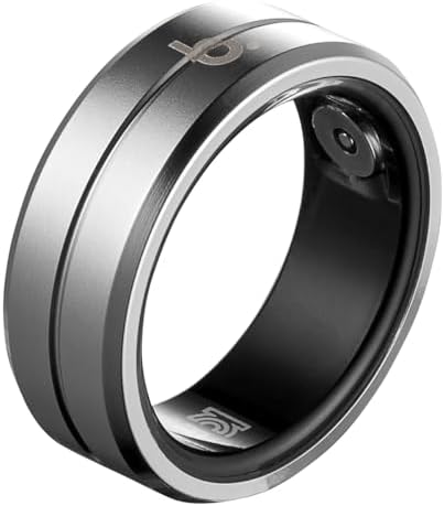 （14:30時点） b.ring スマートリング ブリング 健康管理 睡眠管理 最大7日間持続 Android iPhone対応 専用アプリ 超軽量 IP68 防水 歩数計 日本語取扱説明書/磁気充電ケーブル付き/シルバー US10号（日本基準21〜22号/内周62.0mm）