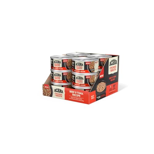 ACANA Chunks in Broth Beef & Tuna Recipe, 3oz, case of 12 cans