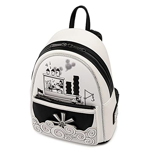 Loungefly Disney Mickey Steamboat Willie Music Cruise Womens Double Strap Shoulder Bag Purse3