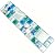 Hominter Tile Sample 3 x 12 Inches: Blue and White Glass Backsplash Tiles, Resin Shell Tile Beach Style House, Perfect for Kitchen Backsplashes and Bathroom Walls and Shower Accents GC370