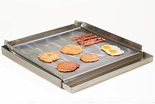 Uniworld 24" x 24" 4 Burner Lift-off Griddle Top with Grease Tray, Made from 7 Gauge Steel. Model UGT-MC24