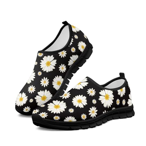 JoyLamoria House Flowers Pattern Shoes for Women Stylish Soft Casual Basic Holiday2