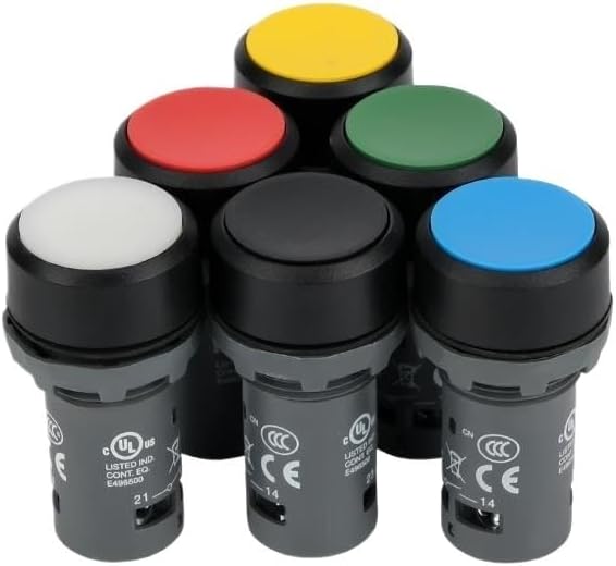 Self-Reset Button switches CP1-10G-10/11/20 01R 10Y 10B 10W/L(CP1-10L-20(Blue))