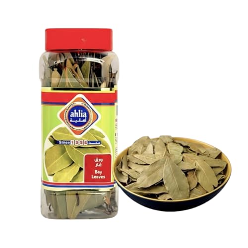 Ahlia Whole Dried Bay Leaves | Extra Large Handpicked Laurel Leaves for Cooking | 100% Natural, Non-GMO, Vegan | Soups, Stews, Sauces & Seasoning | Premium Quality | 30g Dried Bay Leaves