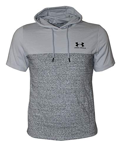 Under Armour Men's Loose Sleeveless Hoodie Shirt 1330286 (Grey, L)