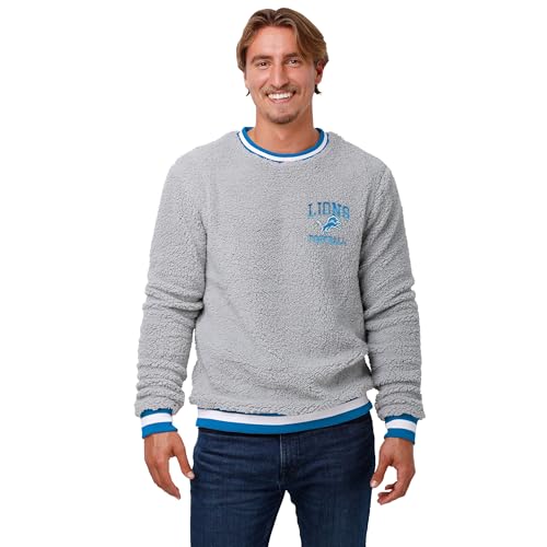 Suéter Sherpa FOCO NFL con Cuello Redondo y Logotipo de Equipo