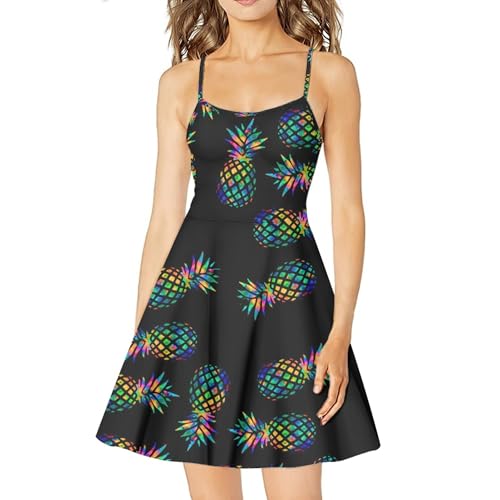 Image of Coloranimal Women's Summer Sleeveless Casual Swing Dresses with Loose Fit Beach Sundress