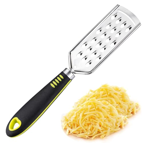 Acooruiteng Käsereibe Küchenreibe Edelstahl Cheese Grater Dauerhaft Gemüsereibe Muskatreibe Zitronenreibe Ingwerreibe Knoblauchreibe für Käse Schokolade Kartoffel Karotten Apfel