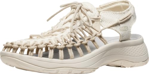 Sandalias Keen Uneek Astoria Canvas para mujer, calzado deportivo de lona trenzada