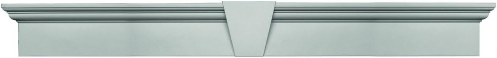 Builders Edge 060010973030 73 5/8" x 9" Flat Panel Window Header 030, Paintable