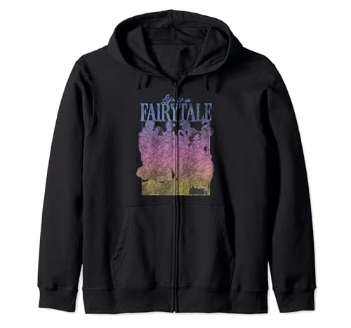 Sweat Disney Princesses zippé imprimé recto verso pour fille et femme
