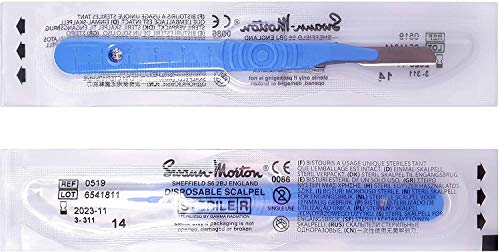 Swann-Morton-14-Sterile-Disposable-Scalpels-with-Blade-Individually-Packed-Box-of-10