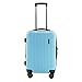 Spacewalker Jet Valise Cabine 4 roulettes Extensible 55/27 Bagage Cabine, 55 cm, 38 litres (Ciel Bleu 2.0)