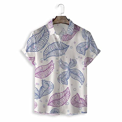 Chemise de plage pour hommes anti-transpiration à motif tropical de palmier