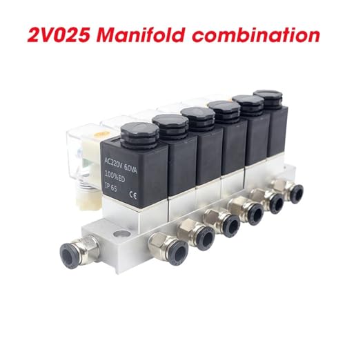 Électrovanne pneumatique normalement fermée 2 voies 2V025 DC24V 4mm - 5
