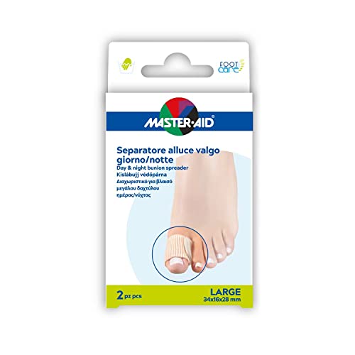 Divaricateur gros orteil Master Aid Foot Care large nuit et jour 2 pieces