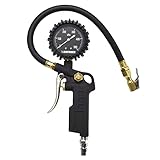 アストロプロダクツ エアタイヤゲージ蓄光タイプ TG102 | 適合バルブ 米式 測定範囲 0~500kPa 最小目盛 10kPa プッシュリリース