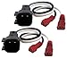 Harmony Audio R5 Compatible with Ford Taurus 2013-2019 Speaker Replacement Front and Rear Car Audio Kit Bundle with Harness