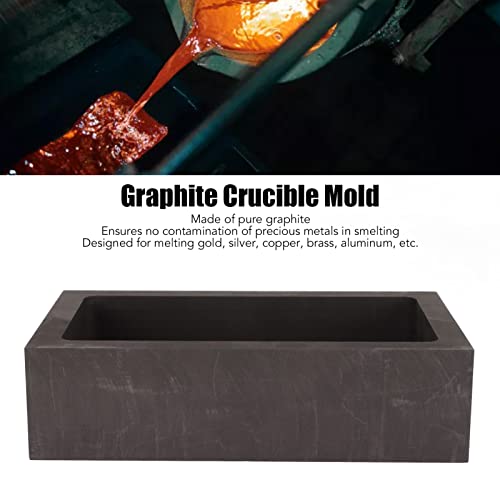 HURRISE 5000g Graphite Ingot Bar Mold,Graphite Casting Ingot Mold,Reversible Jewelry Ingot Mould Oil Groove Mold Making Tools,Melting Casting Mould for Gold Silver Metal - Image 4