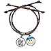 Bestchong Japón Cultura Tradicional Kimono Samurai Pulsera de cuerda para la mano de cuero sonriente