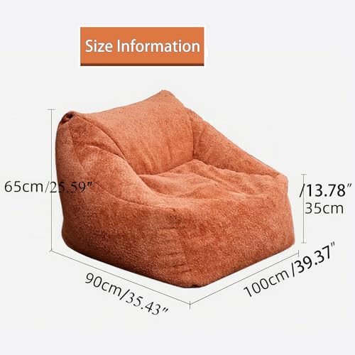 Fodera per pouf oversize per adulti e ragazzi, in morbido velluto di ciniglia, lavabile, per soggiorno e camera da letto