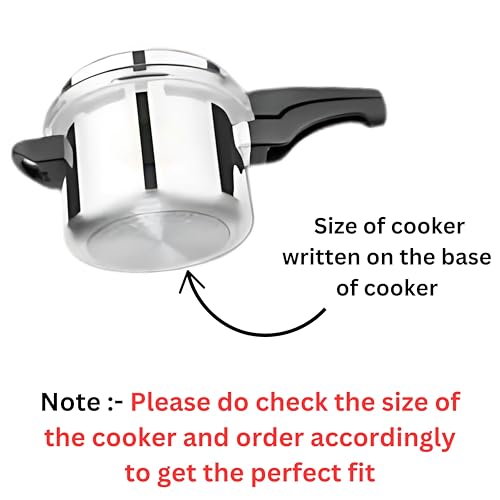 Image of Rakesh Gold Stainless Steel Stackable Separator Bowls (Pan Style Cookers, 3L to 3.5L Cookers (Regular Size))