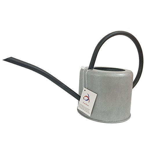 Layboo Retro Style Gorgeous Long Spout/Iron Watering Can Gardening Tool 1.7 L(Old zinc Color)