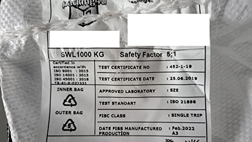 Big Bag 70 x 70 x 70 cm mit 1000 kg Bruchlast für Schüttgüter