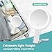B Beauty Planet 30x/1x Magnifying Travel Mirror with Light, Double-Sided Rechargeable Adjustable Brightness 3 Colour Lighting, Folding, Handheld/Hangable/Tabletop, 3 Ways Using Mirror, White