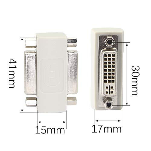 Dvi Female To Female Coupler, Dvi24+5/Dvi-I Serial Cable Signal Extender, Youcheng For Extend And Connect Two Dvi Cables（2-Pack） #TOP2