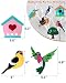 CiyvoLyeen Wild Birds Sewing Craft Kit Animal Sewing Kit for Boys and Girls Beginners Set of 12 Sewing Projects Gift for Kids