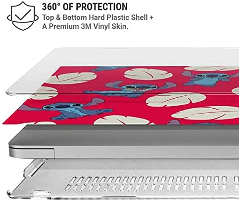 Skinit Laptop Case Plus Skin Compatible with MacBook Air 13in (2020) - Officially Licensed Disney Lilo and Stitch Character Pattern Design