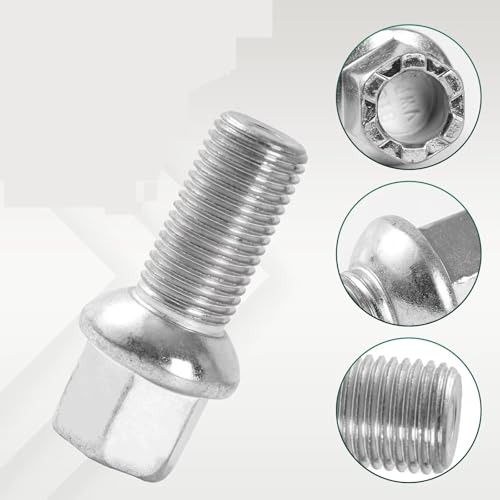 Tuercas pernos para ruedas de VW Eos paso métrico resistente OEM WHT002437 3
