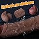 YQlove Realistischer Dildo - Realistischer Flüssiges Silikon Dildo, 22CM perfekte Größe, Weichen Zwei Layer mit Echten Venen und Prallen Hoden,Analdildo Sex Spielzeug für die Frau (Naturfarbe)