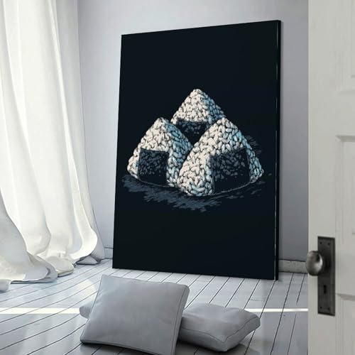 Poster trois onigiri poster personnalisable de décoration maison salon