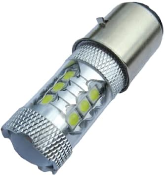 Britelites H6 BA20D Type 112W High Power SMD LED Bulb Xenon White Light.