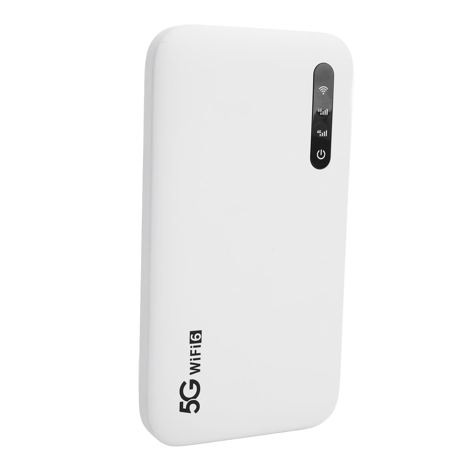 Mobiler 5G-WLAN-Hotspot-Router, Hochgeschwindigkeitsunterstützung für 16 Geräte, Tragbarer 6100-mAh-WLAN-Hotspot mit SIM-Kartensteckplatz, Schnelle Geschwindigkeit, Lange