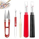 Nahttrenner-Set – Stichentferner-Werkzeug, Fadenschneider-Messer, Stickerei-Entferner-Set | Große, Kleine Präzisionswerkzeuge, Leicht Zu Greifendes Design Zumm Nähen, Quilten, Basteln, Reparieren