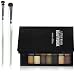 e.l.f. Cosmetics Little Black Beauty Book, Includes 48 Silky Eyeshadows and Two Brushes, Great for Travel